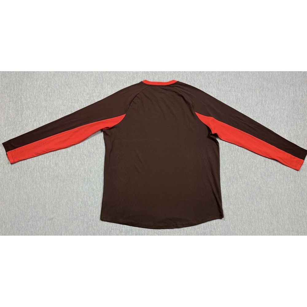 Fanatics Cleveland Browns Shirt Mens XXL Brown Orange Est 1946 NFL Long Sleeve - Picture 4 of 10